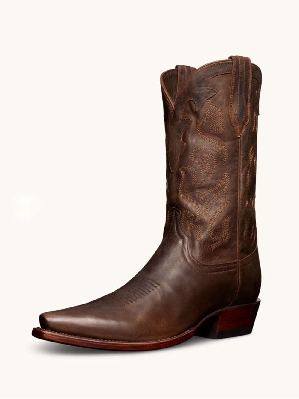 EUC Tecovas Garrett Cafe Snip Toe Handmade Cowboy Boots - Picture 8 of 8